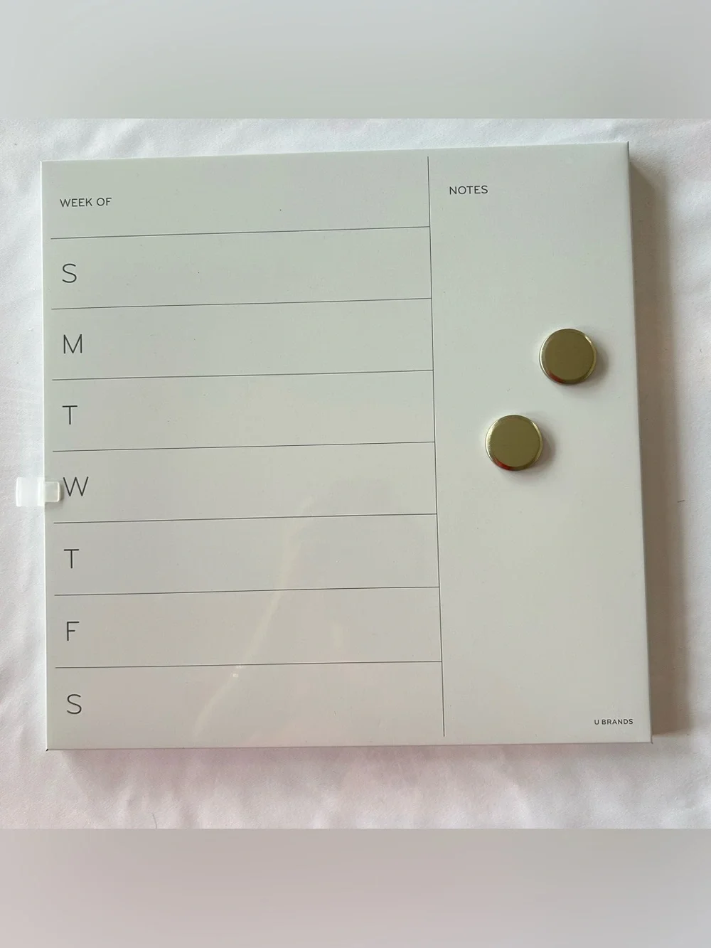 NWOT Magnetic Board and Desk Calendar Spindle Gold College Career Office Agenda